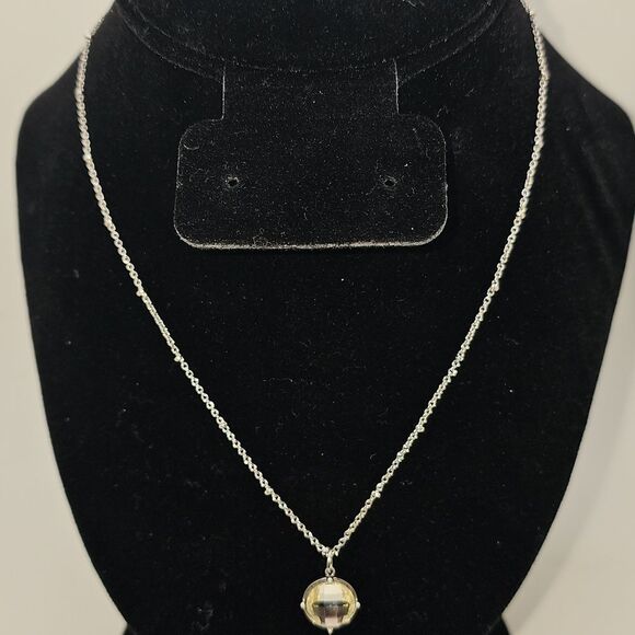 Necklace by Lucky Brand Faceted with Silvertone Hardware and Stations - Picture 1 of 5